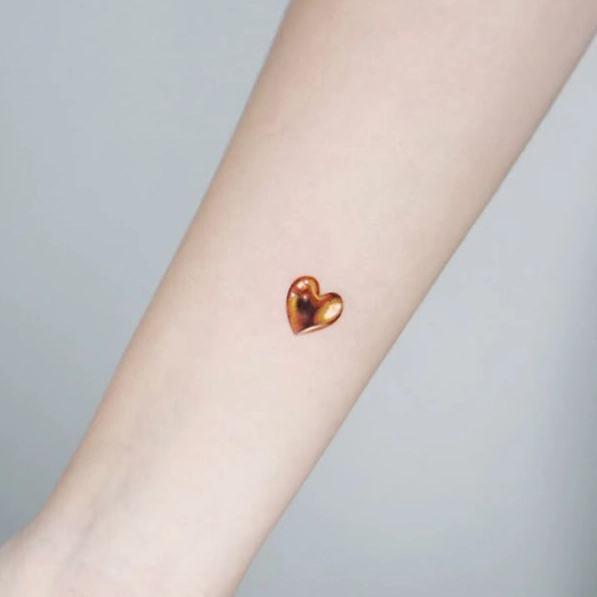 تتو قلب طلایی