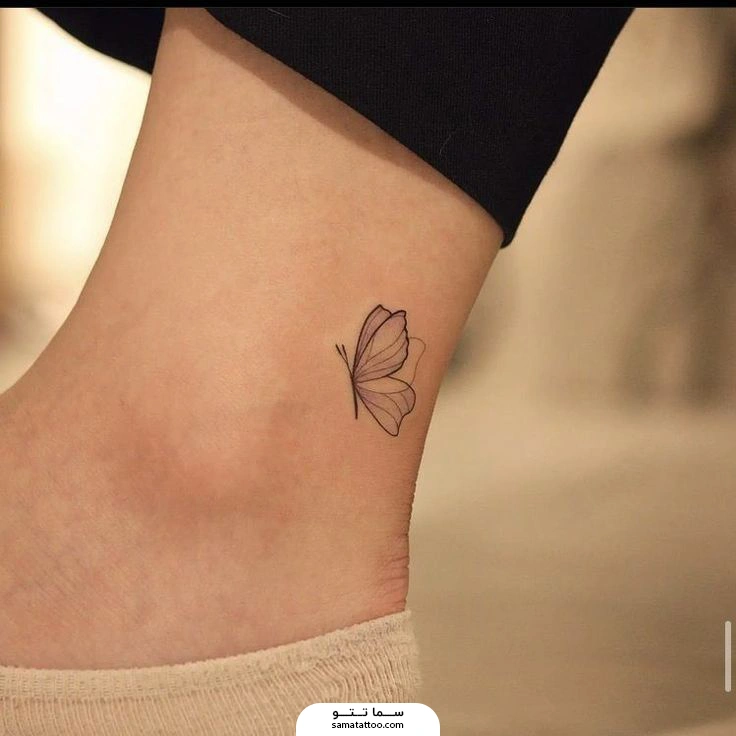 تتو مینیمال پروانه پا