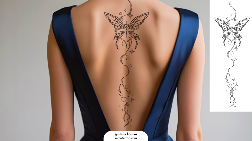 تتو ستون فقرات طرح پروانه