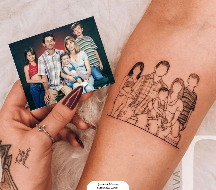 تتو خطی و لاین آرت