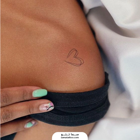 تتو ظریف قلب روی سرشونه