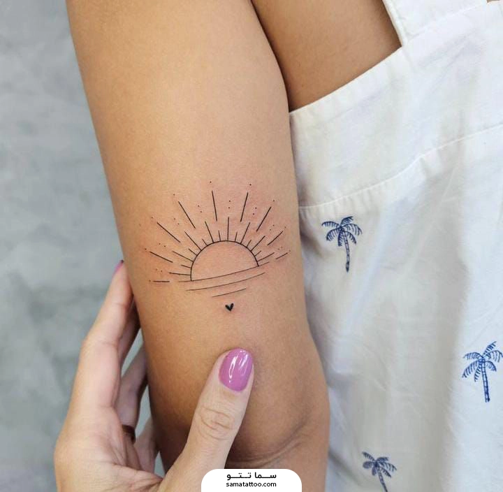تتو خورشید روی بازو
