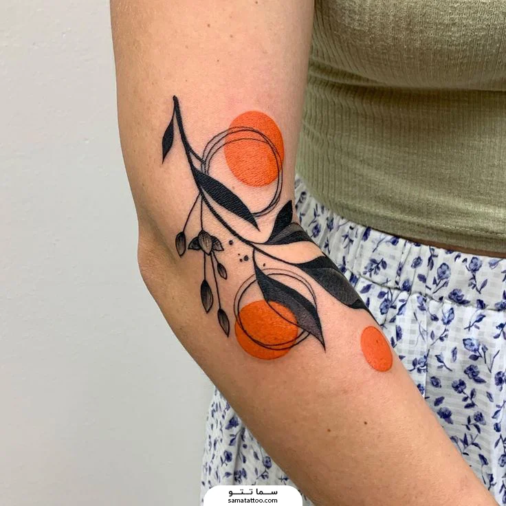 تتو پرتقال رنگی