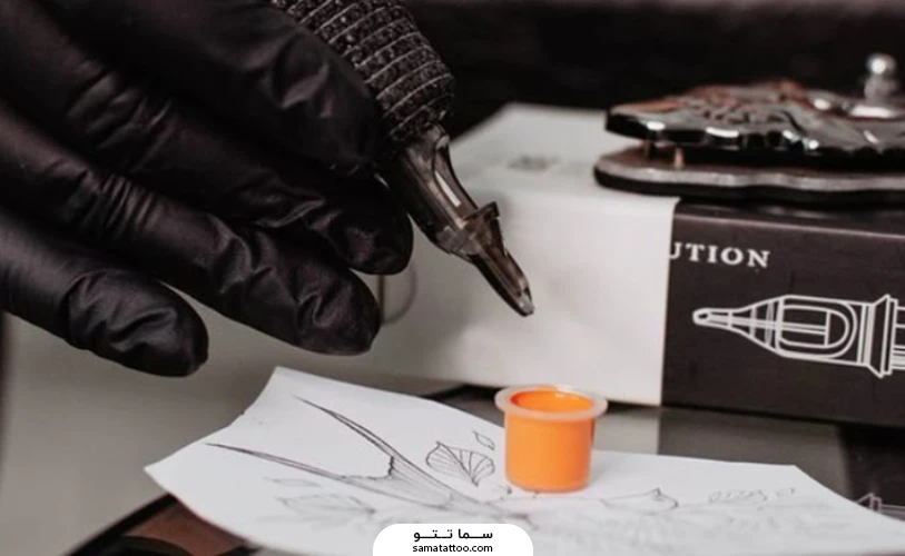 سوزن و رنگ تتو