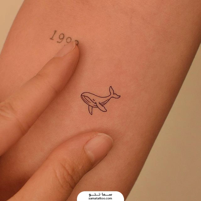 تتو مینیمال نهنگ