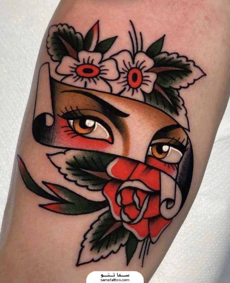 تتو چهره سبک نئوتردیشنال