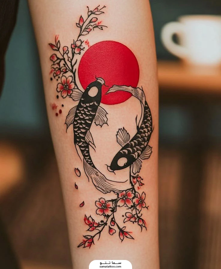 انواع سبک تاتو : تتو ماهی کلی سبک ژاپنی