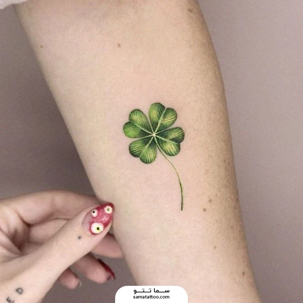 تتو شبدر رنگ سبز