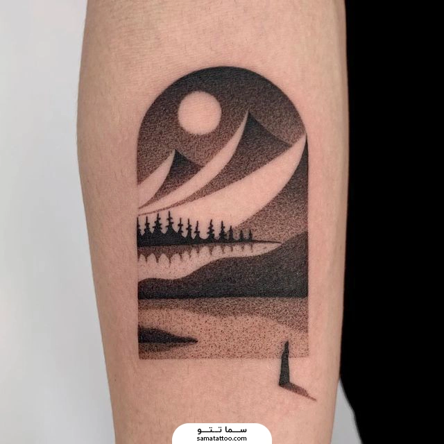 انواع سبک تاتو : دات ورک