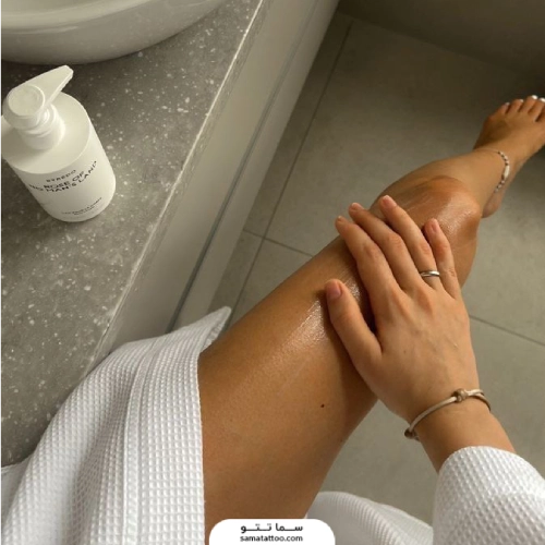 استحمام و حمام کردن برای مراقبت از تتو بدن