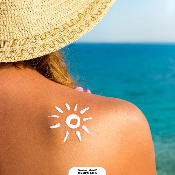 استفاده از ضدآفتاب برای مراقبت از تتو