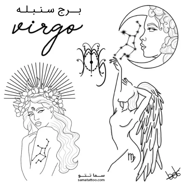 ایده تتو برج سنبله