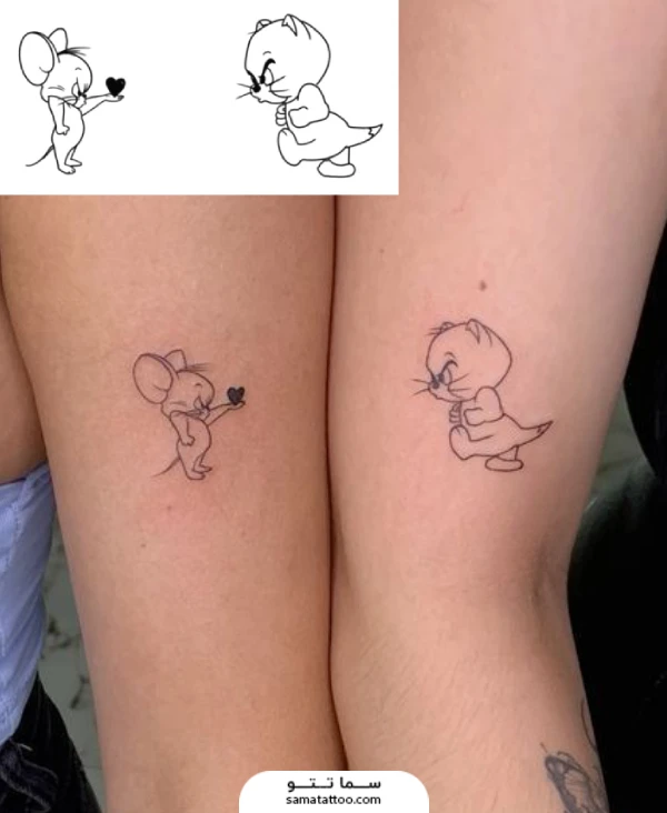 تتو تام و جری برای کاپل ها