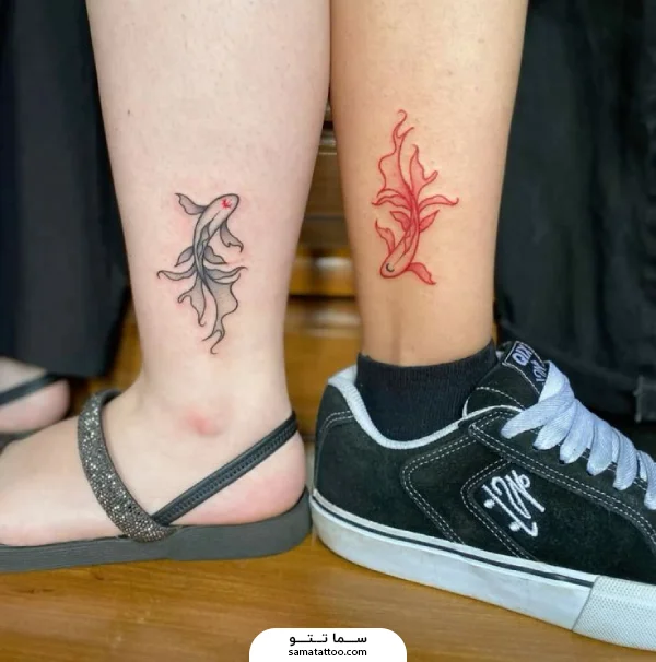 تاتو ست ماهی روی مچ پا