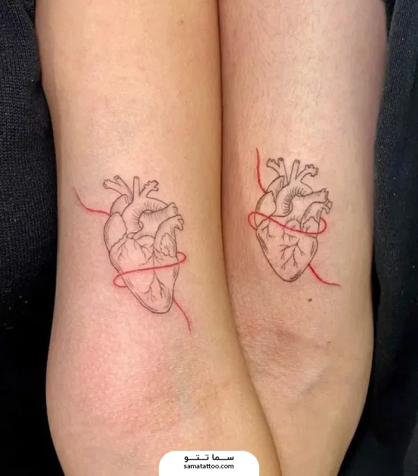 تاتو قلب ست