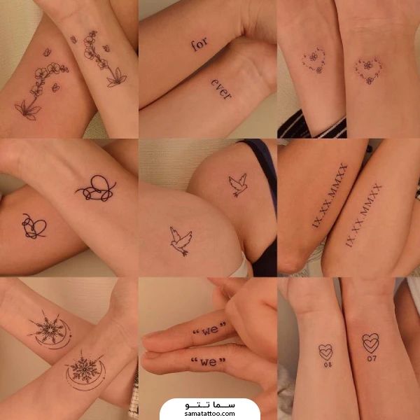 ایده های تتو ست با پارتنر