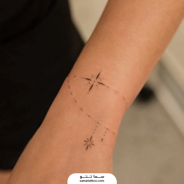 تتو مینیمال روی مچ دست