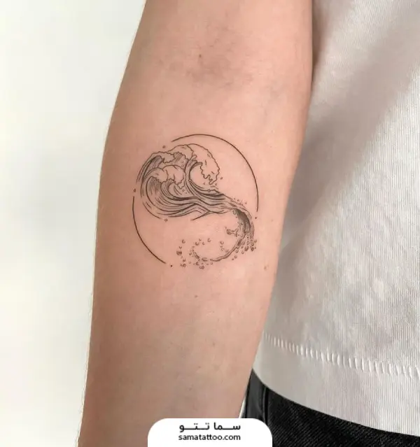 تاتو موج دریا