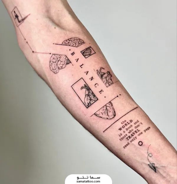 تاتو مردانه روی دست