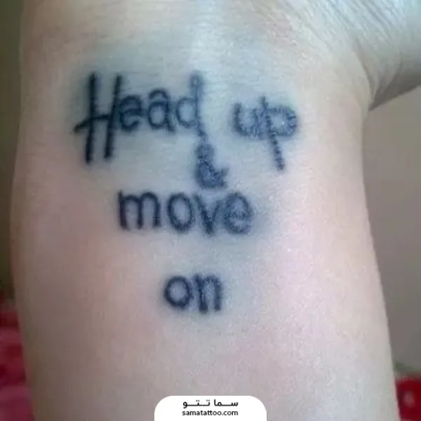 تاتو پخش شده و بی کیفیت